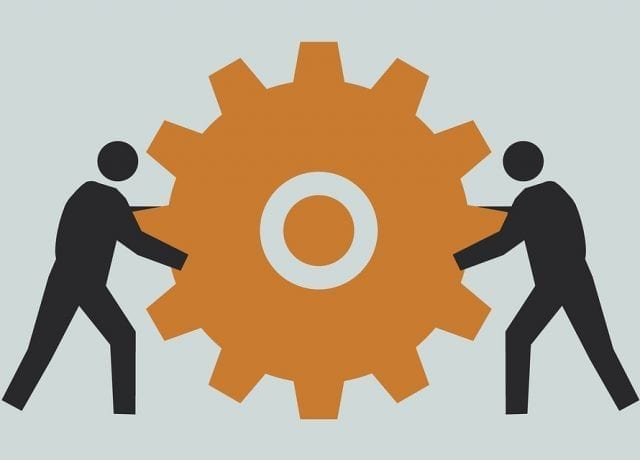 men with wheel